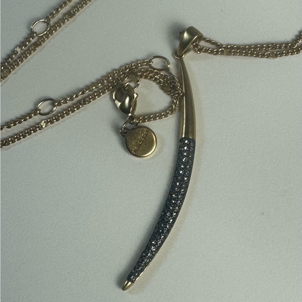 Stella & Dot New Moon Gold-Tone Necklace